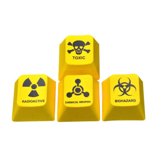 Toxic Key caps - Yellow